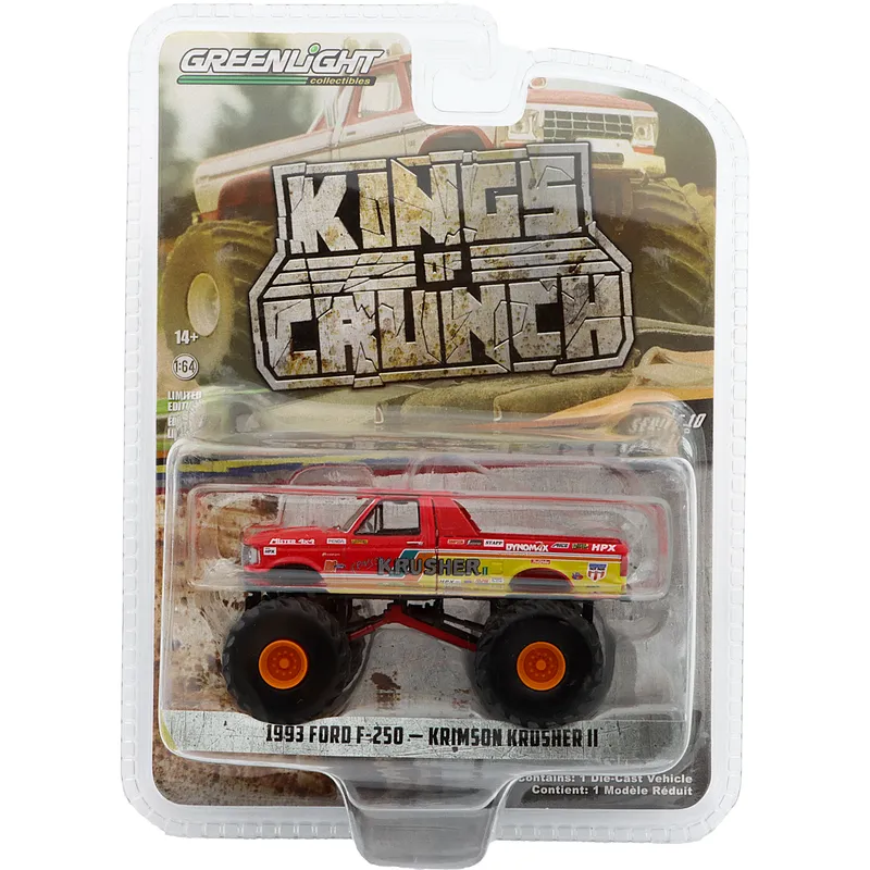1993 Ford F-250 - Krimson Krusher 2 - Kings of Crunch - GreenLight - 1:64
