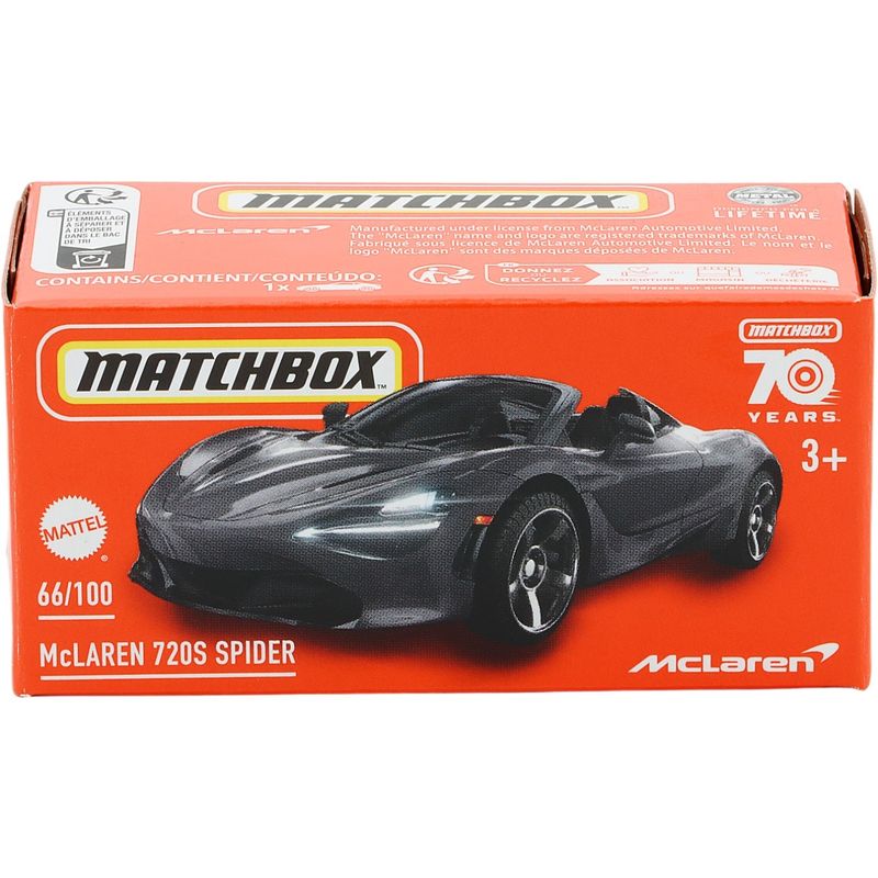 McLaren 720S Spider - Svart - Power Grab - Matchbox