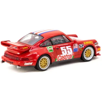 Porsche 911 RSR 3.8 - Röd - Castrol - Tarmac Works x Schuco - 1:64