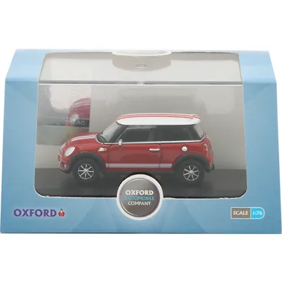 Mini Cooper S - Röd/Vit - Oxford  - 1:76
