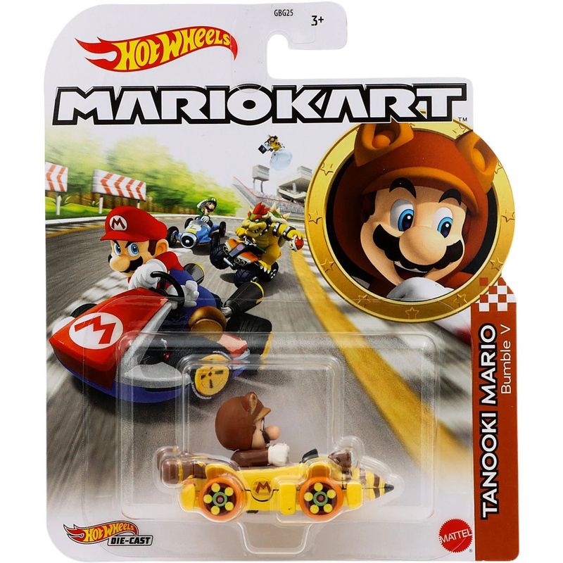 Tanooki Mario - Bumble V - Mario Kart - Hot Wheels