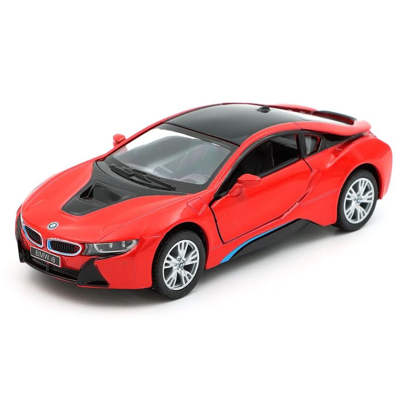 BMW i8 - 1:36 - Kinsmart - Röd