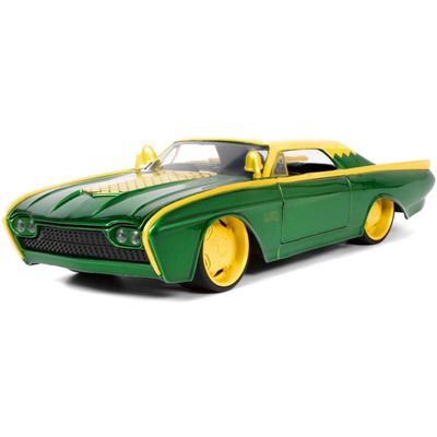 Loki & 1963 Ford Thunderbird - Grön - Marvel - Jada - 1:24