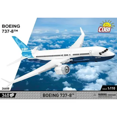 Boeing 737-8 - Klossbyggmodell - 26608 - COBI - 1:110