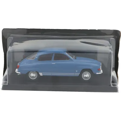 SKADAD VITRIN - Saab 96 V4 - Blå - 1:24