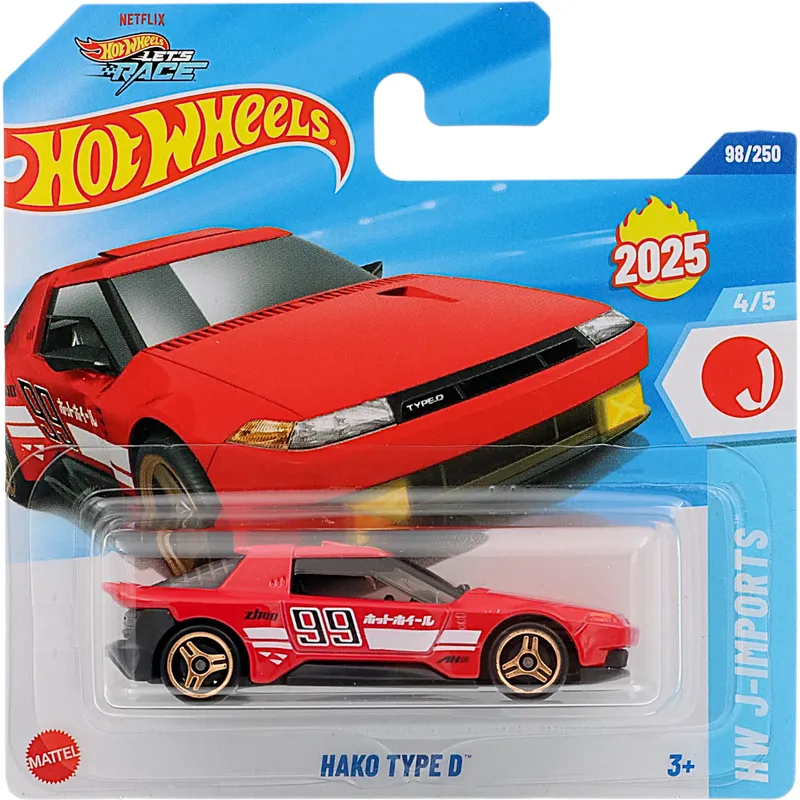 Hako Type D - Röd - HW J-Imports - 98/250 - Hot Wheels