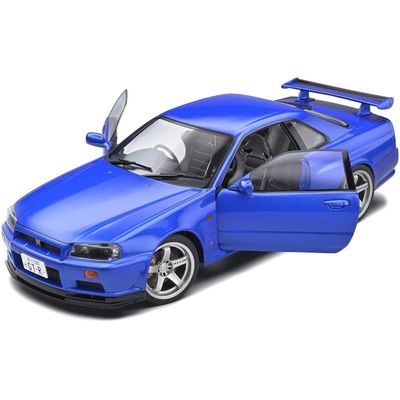 Nissan Skyline GT-R (R34) - 1999 - Blå - Solido - 1:18