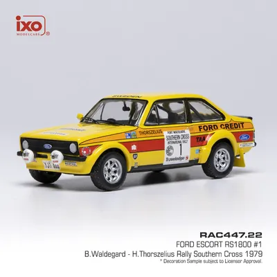 Ford Escort RS1800 #1 - Waldegård / Thorszelius - Ixo Models - 1:43