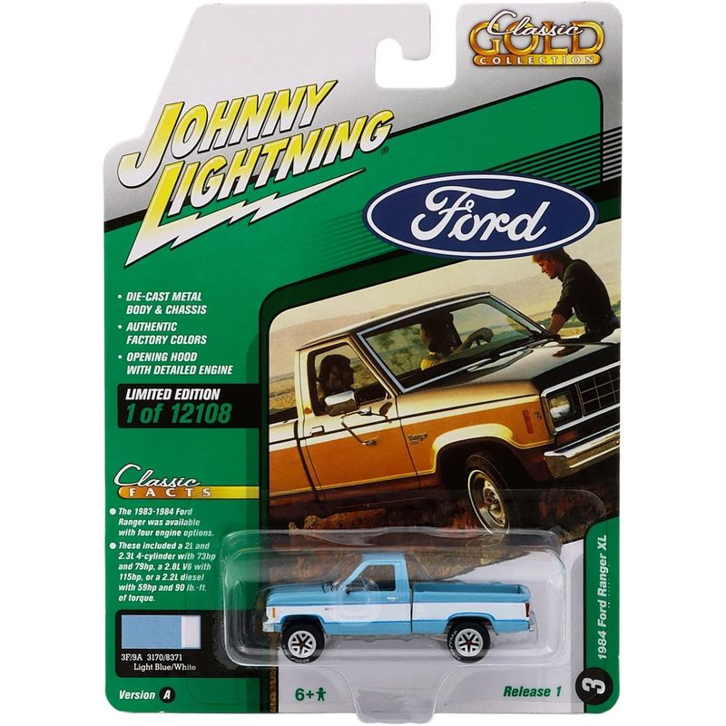 1984 Ford Ranger XL - Pickup - Blå - Johnny Lightning - 1:64