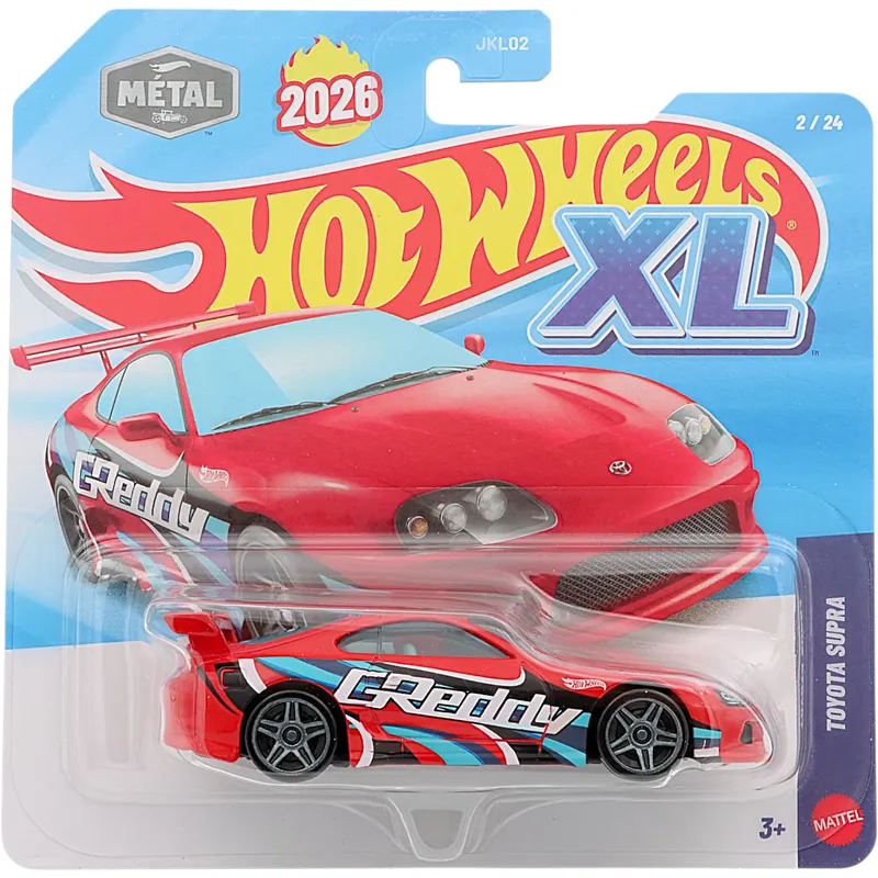 Toyota Supra MK4 (A80) - Hot Wheels XL - Röd - 11 cm