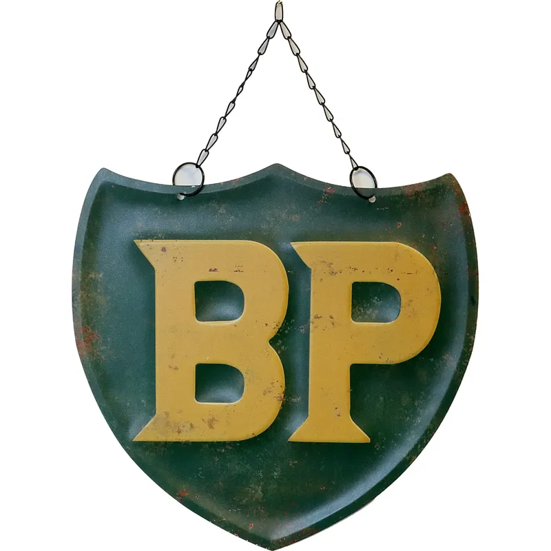 BP logga - Plåtskylt - 30 x 29 cm