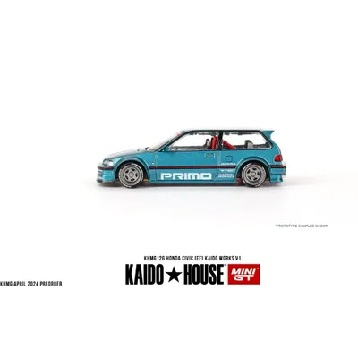 Honda Civic (EF) Kaido Works V1 - KAIDO - Mini GT - 1:64