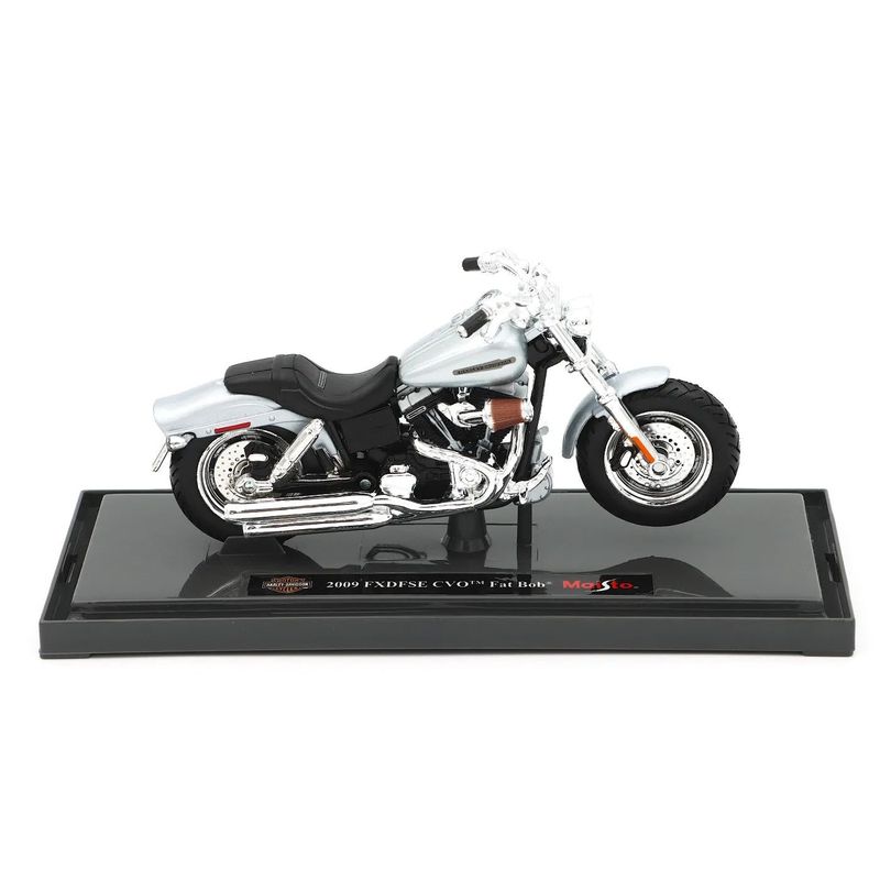 2009 FXDFSE CVO Fat Bob - Harley - Silver - Maisto - 1:18