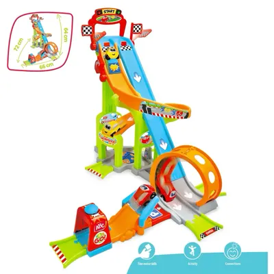 Jays Jump N Fun Tower - Lekset med två bilar - ABC