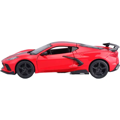2020 Chevrolet Corvette Stingray Coupe - Röd - Maisto - 1:24