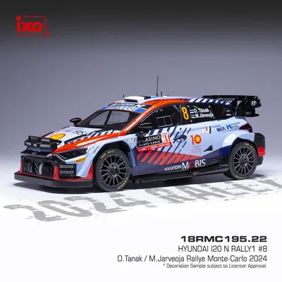 Hyundai i20 N Rally1 - O.Tänak M.Järveoja 2024 - Ixo - 1:18