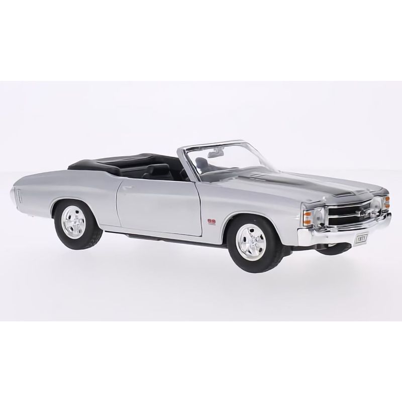 1971 Chevrolet Chevelle SS 454 - Silver - Welly - 1:24