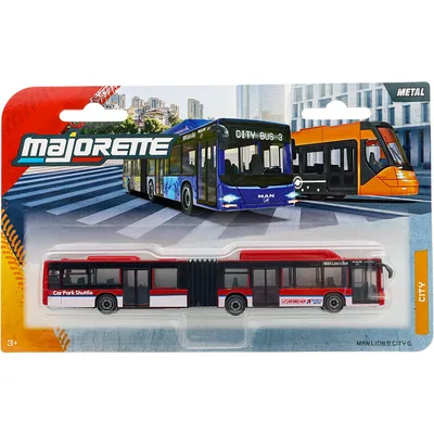 MAN Lion's City G - Röd - Buss - Majorette - 18 cm