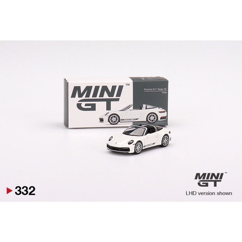 Porsche 911 Targa 4S - Vit - 332 - Mini GT - 1:64