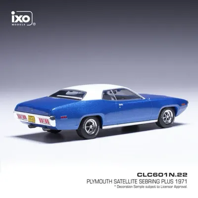Plymouth Satellite Sebring Plus - 1971 - Blå - Ixo Models - 1:43