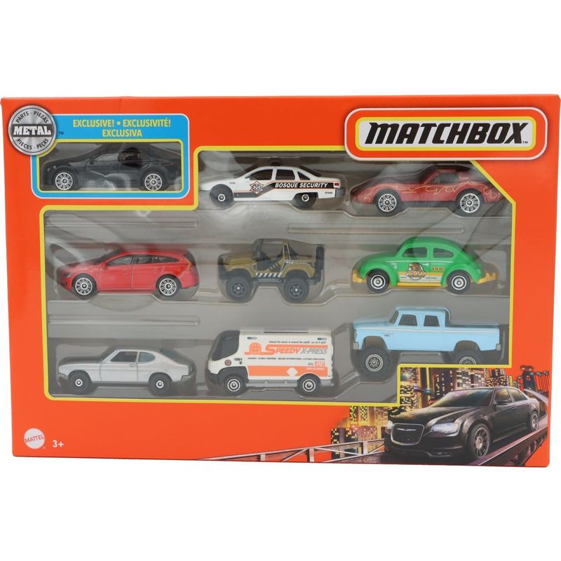 Storpack leksaksbilar med 2015 Chrysler 300 - Matchbox