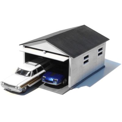 Mini Garage - Snap-Together Model Kit - AMT - 1:64