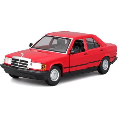 Mercedes-Benz 190 E 2.6 - W201 - Röd - Bburago - 1:24