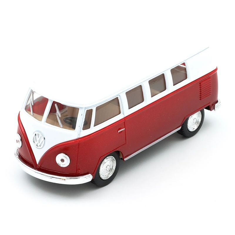 1962 Volkswagen Classical Bus - Kinsmart - 1:32 - Röd