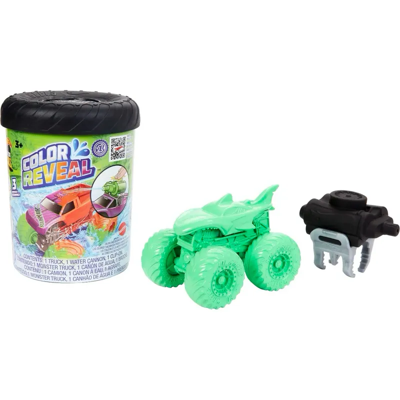 Monster Trucks - Color Reveal Water Blaster - Hot Wheels