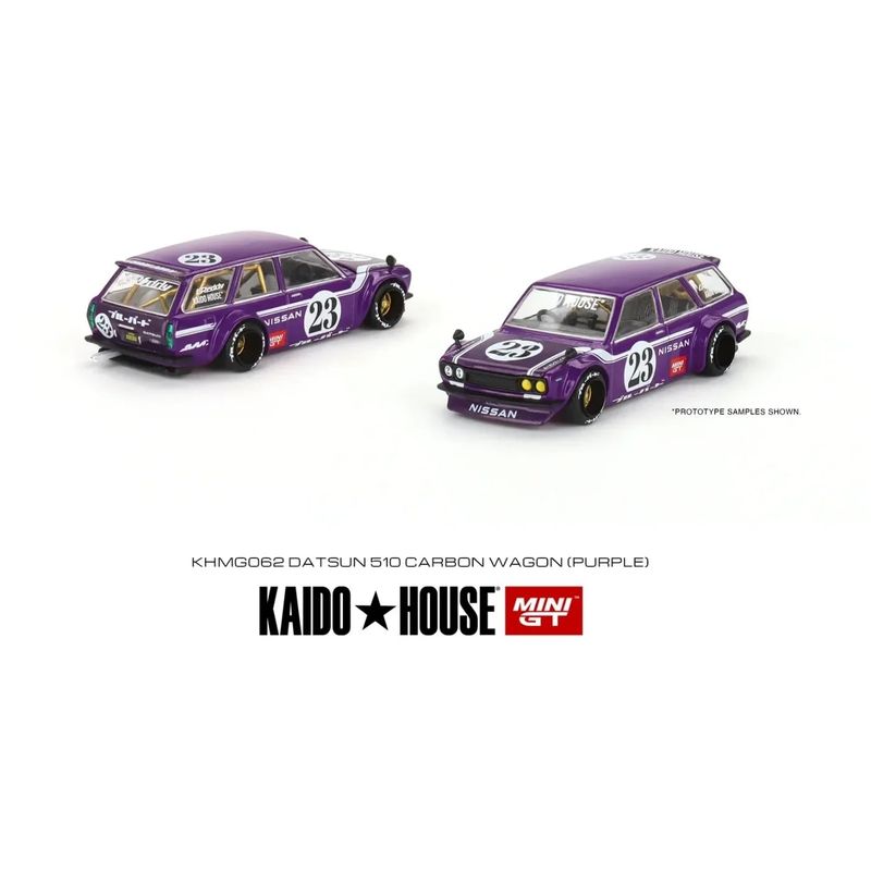 Datsun 510 Wagon - Lila - Kaido House - 062 - Mini GT - 1:64