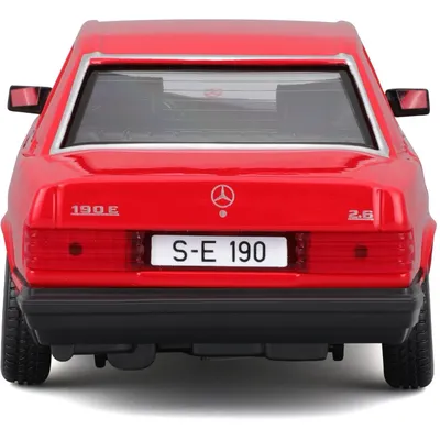Mercedes-Benz 190 E 2.6 - W201 - Röd - Bburago - 1:24