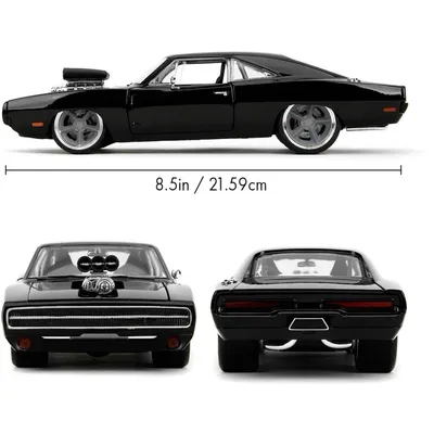 1970 Dodge Charger R/T - Fast & Furious Fast X - Svart - Jada - 1:24