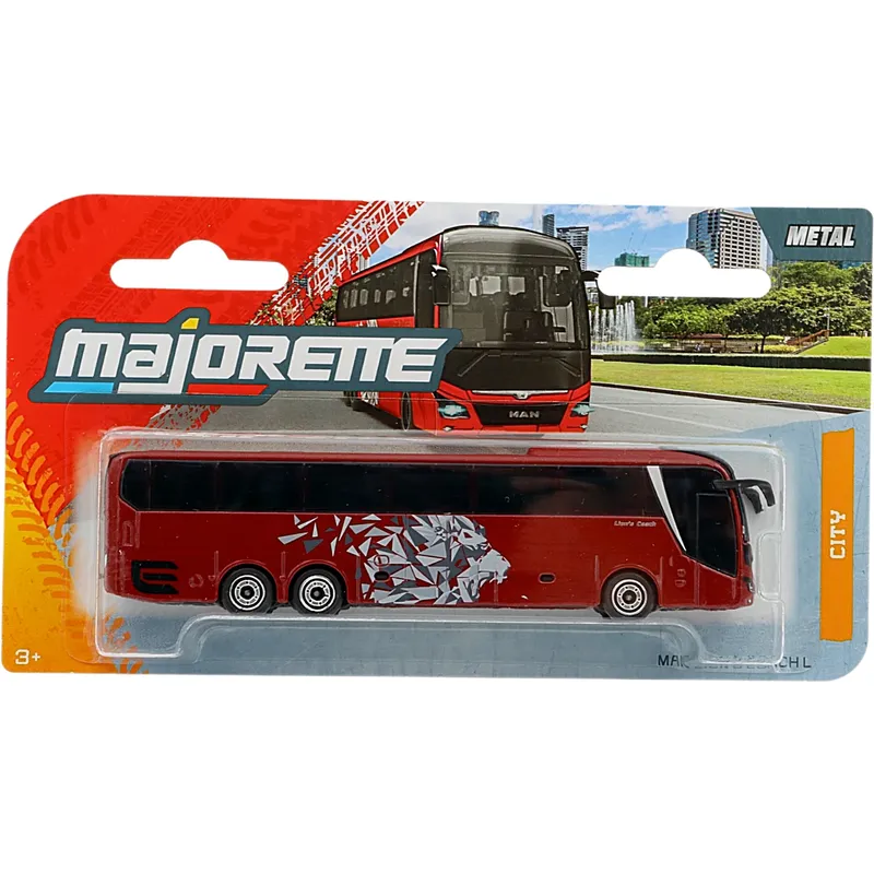 MAN City Lion's Coach L - Vinröd - Buss - Majorette
