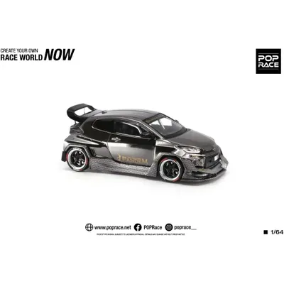 Pandem GR Yaris - Dark Chrome - 55 - Pop Race - 1:64