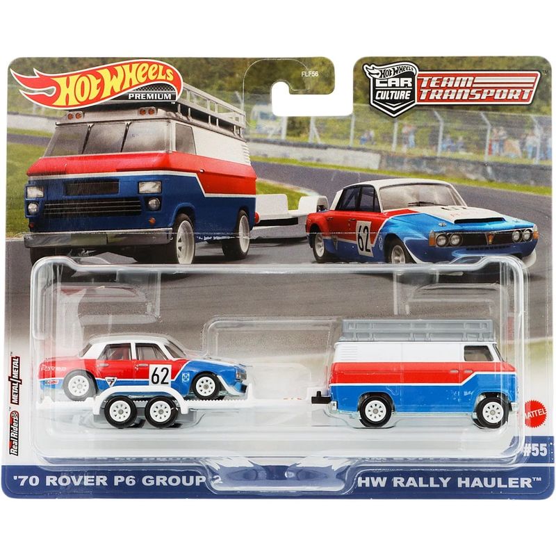 70 Rover P6 Group 2 + HW Rally Hauler - TT 55 - Hot Wheels