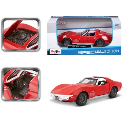 1970 Corvette - Chevrolet - Röd - Maisto - 1:24