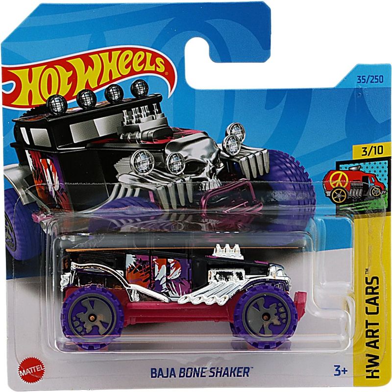 Baja Bone Shaker - HW Art Cars - Svart & Lila - Hot Wheels