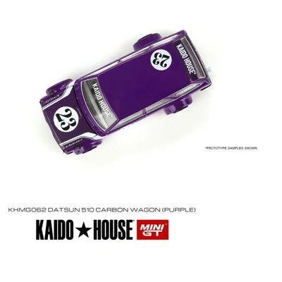 Datsun 510 Wagon - Lila - Kaido House - 062 - Mini GT - 1:64