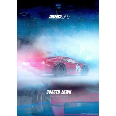 Liberty Walk 308 GTB - Röd - Inno64 - 1:64