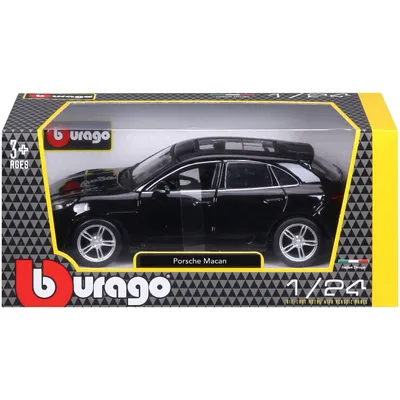 Porsche Macan - Sort - Bburago - 1:24