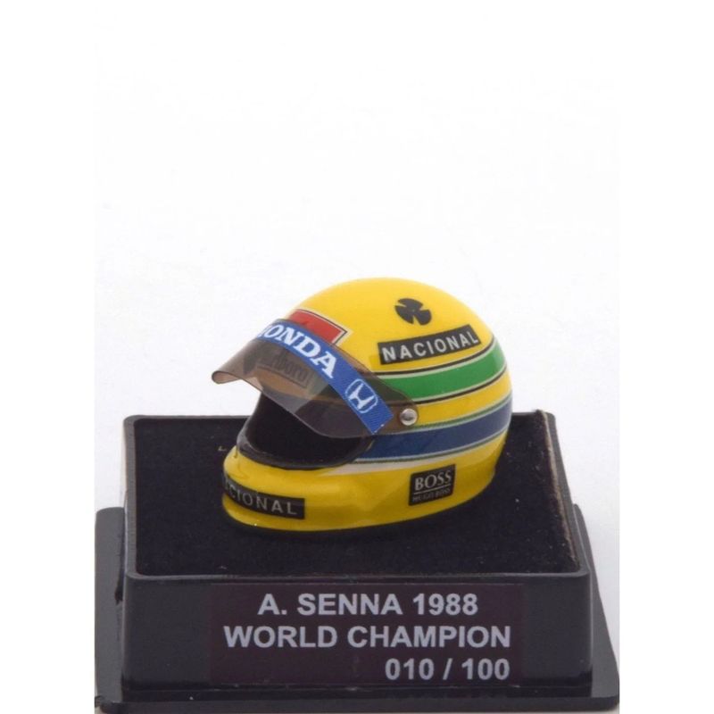 Hjälm - Ayrton Senna - 1988 - JF Creations - 1:12