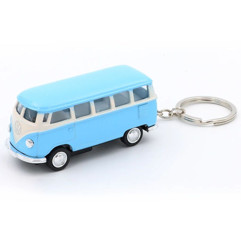 1962 Volkswagen Classical Bus - Nyckelring - Kinsmart - 1:64 - Pastellblå