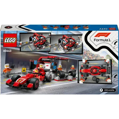 F1 Pit Stop & Pit Crew - Ferrari - Formula 1 - 60443 - LEGO