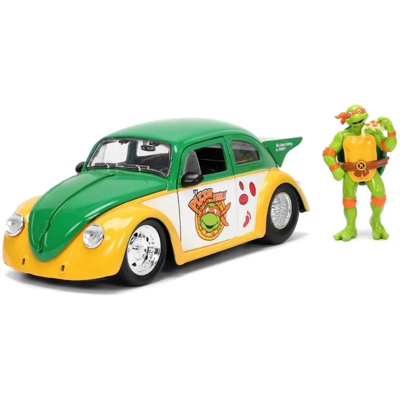 Michelangelo & 1959 Volkswagen Drag Beetle - Jada - 1:24