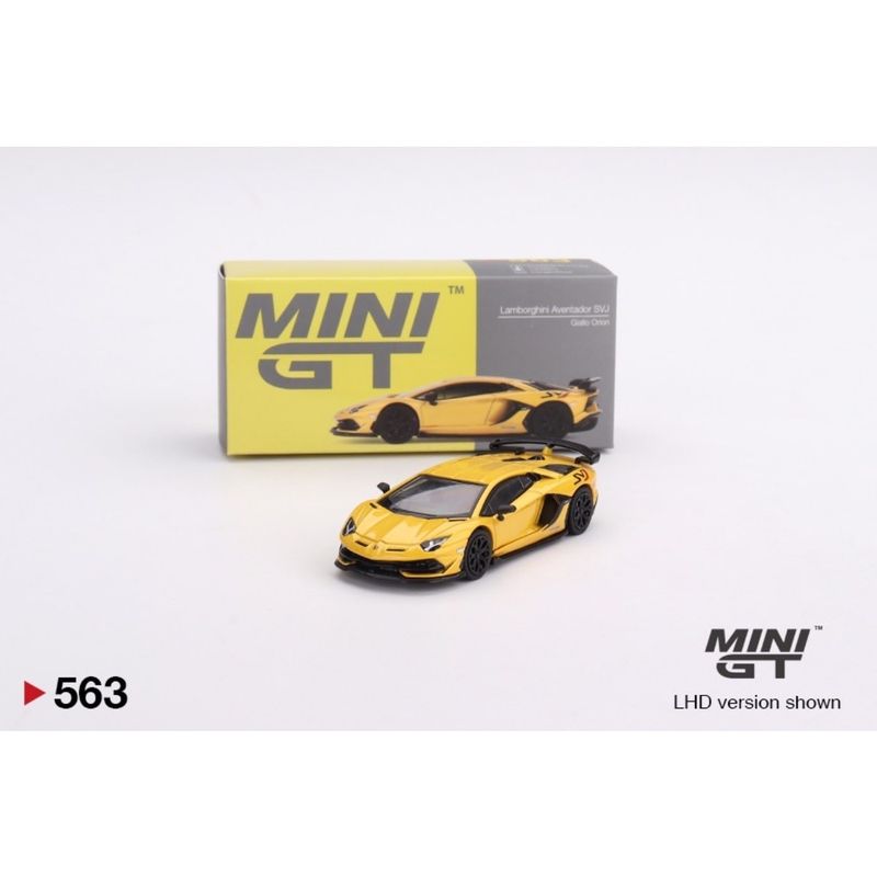 Lamborghini Aventador SVJ - Gul - 563 - Mini GT - 1:64