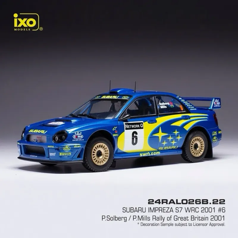 Subaru Impreza S7 WRC - Solberg / Mills - 2001 - Ixo - 1:24