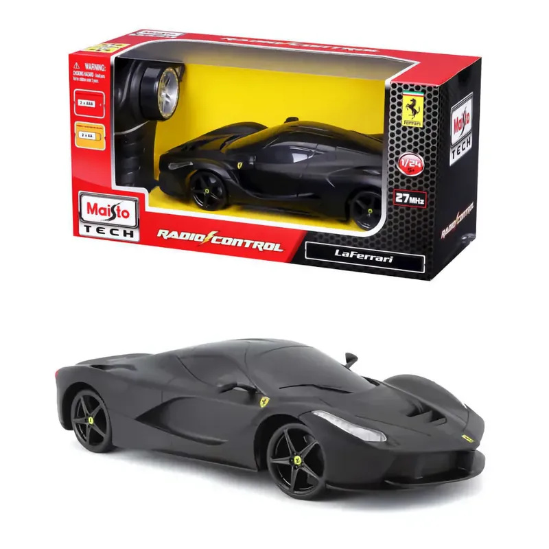 Ferrari LaFerrari - Svart - Radiostyrd Bil - Maisto - 21 cm