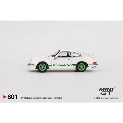 Porsche 911 Carrera RS 2.7 - Vit/Grön - 801 - Mini GT - 1:64