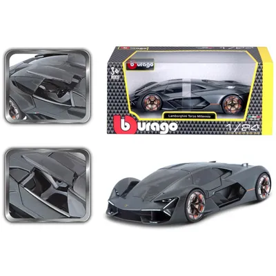 Lamborghini Terzo Millennio - Mörkgrå - Bburago - 1:24