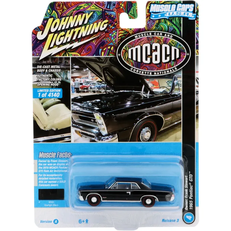 1965 Pontiac GTO - Svart - Johnny Lightning - 1:64